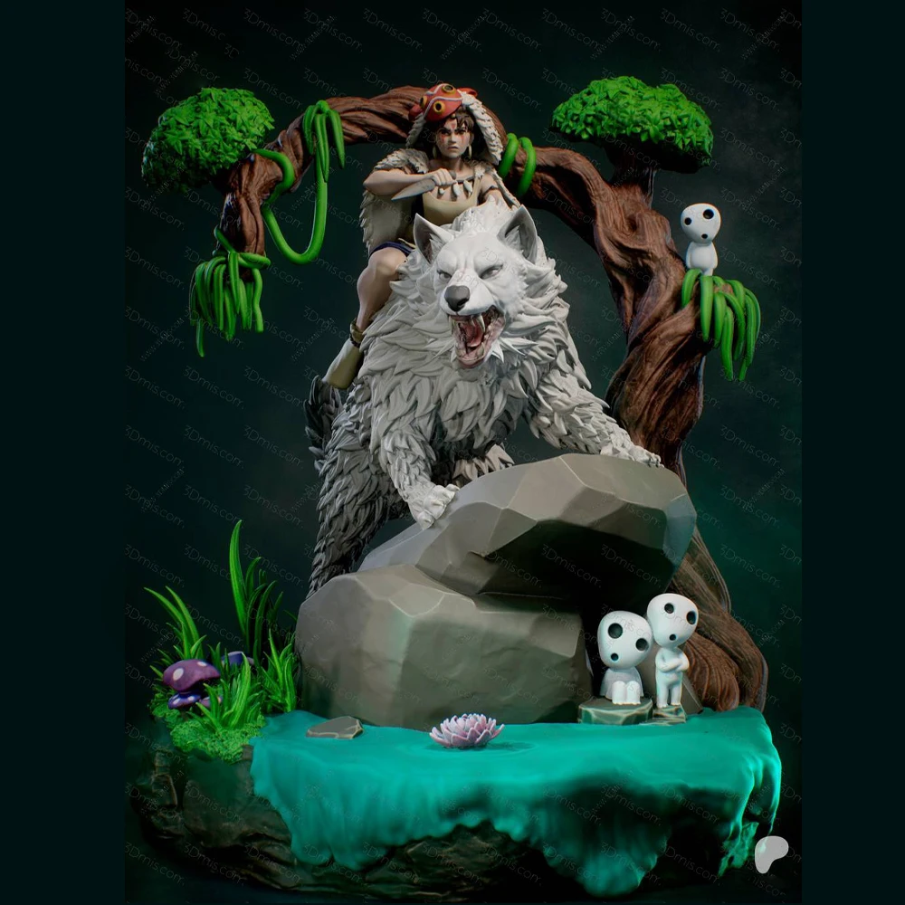 

Wolf Princess Warrior Resin Model Kit 3d Printing Doll 1/24 Unassembled Resin Figure Statue Kits Unpainted Toy Gk Play Set