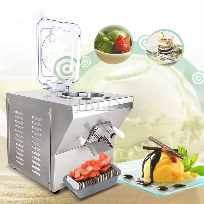 Multi Functional Hard Ice Cream Machine, Commercial Desktop Frozen Yogurt Machine Equipment, Automatic Sales