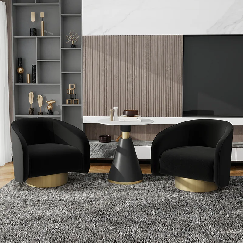 Italian light luxury business sofa chair modern leisure negotiation table and chair combination hotel sales office reception sin