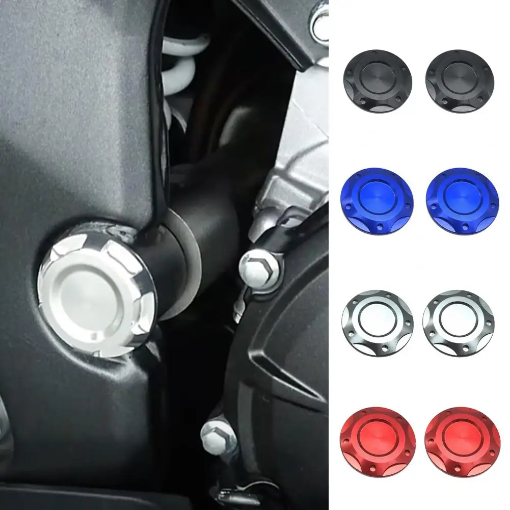 2Pcs Motorcycle Screw Cover Aluminum Alloy Motorcycle Body Decoration Screw Cover for MT 03 MT 25/YZF R25/YZF R3 (15 21)