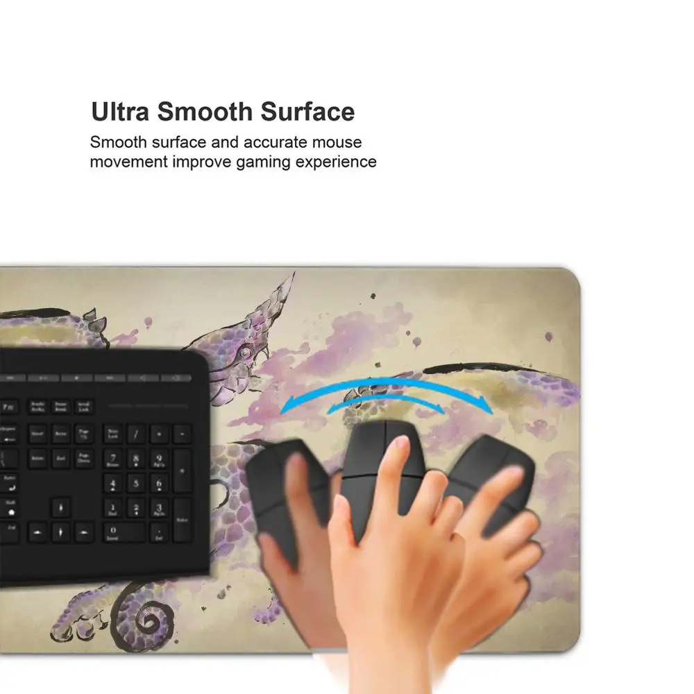 Podkładka pod mysz Monster Hunter Wildlands Tapetes de Mesa Teclado, Borracha Kawaii, Tapete de Mesa Antiderrapante, XXL, 100x50cm — zdjęcie produktu 5