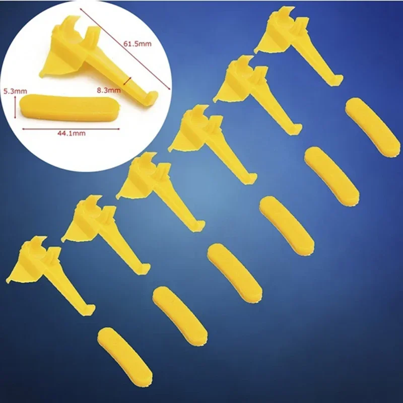 12Pcs (6set) 자동차 타이어 체인저 나일론 마운트 디마운트 덕 헤드 인서트 타이어 림 프로텍터