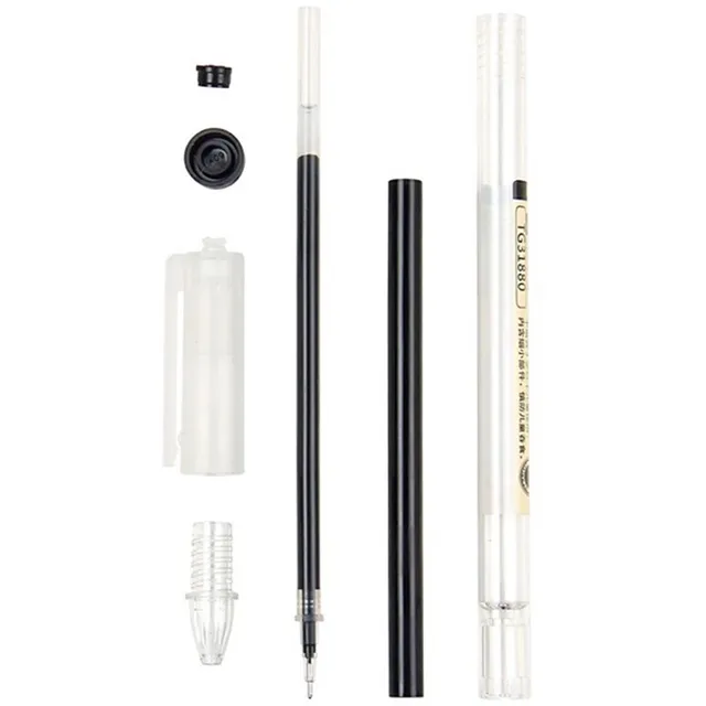 Japan Fine Point Pen 0.35mm Black Blue Red Ink Gel Pen Ballpoint Pen School Office Student Writing Stationery Supply 5