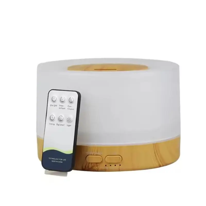 

A40Z-700ML Aromatherapy Diffuser With Remote Control Colorful Lights For Bedroom Office Essential Oil Diffuser EU Plug