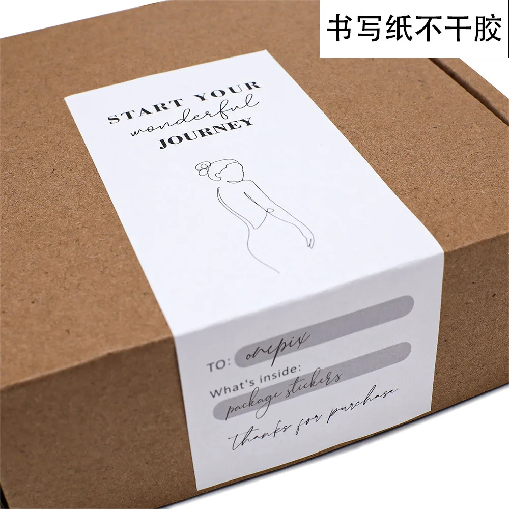 10-30Pcs White Thank You For Your Purchase Stickers Small Business Personalized Packaging Seal Labels Writing Paper Sticker