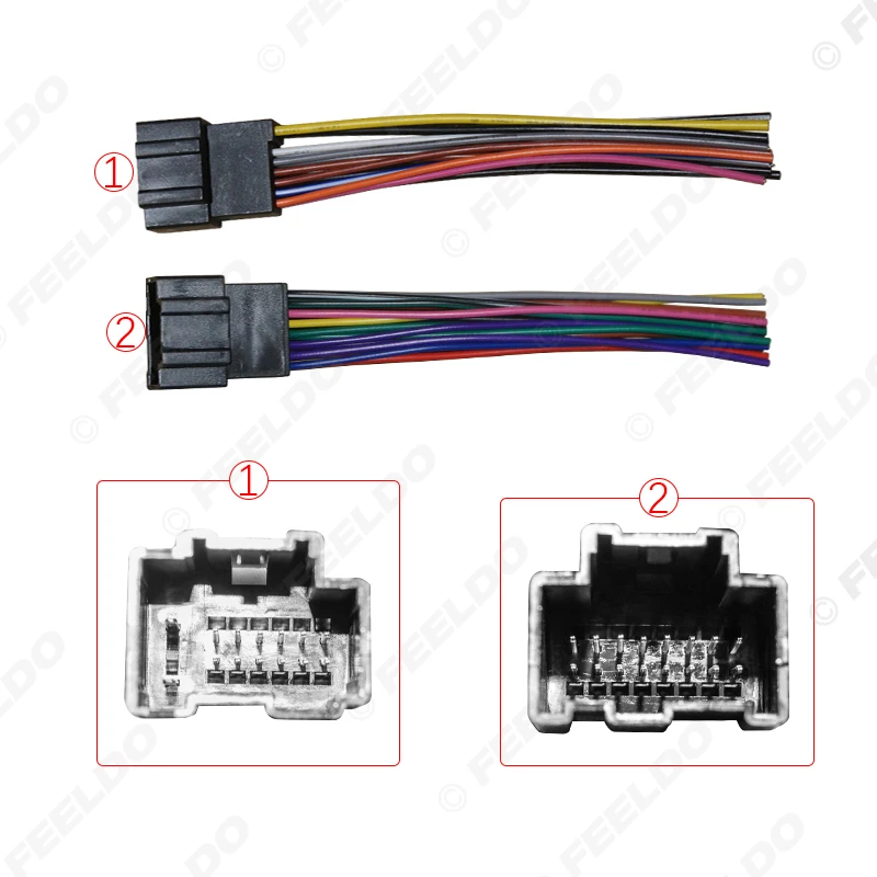 FEELDO Auto Audio Stereo 30Pin ISO Installation Kabelbaum Adapter Für Chevrolet Captiva Enclave Silverado Tahoe Radio Kabel