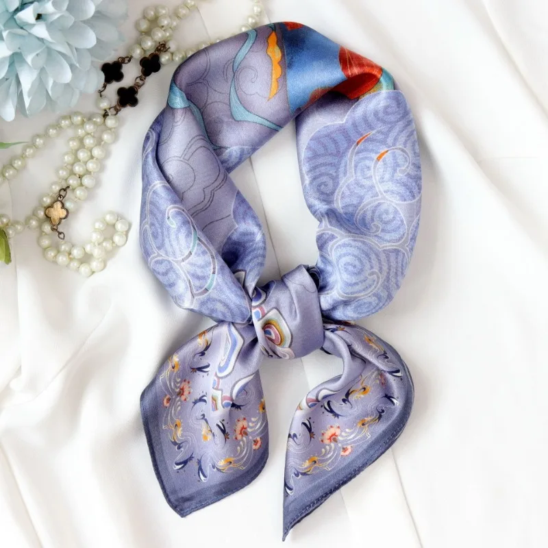 retro-dunhuang-mural-print-100-mulberry-silk-scarf-women-elegant-neck-hair-tie-bandana-luxury-satin-square