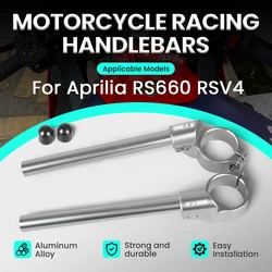 51MM CNC Aluminum Motorcycle Handlebar Clip-Ons Fork Handle Bars Clip ons For Aprilia RS660 RSV4 RSVR