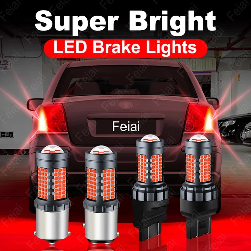 Imagen 1 del producto 7443 1157 3157 P21W bombilla LED Canbus luces de freno LED lámpara de parada P21/5W BAY15D W21/5W T20 P21/7W T25 BA15S 1156 Flash estroboscópico rojo