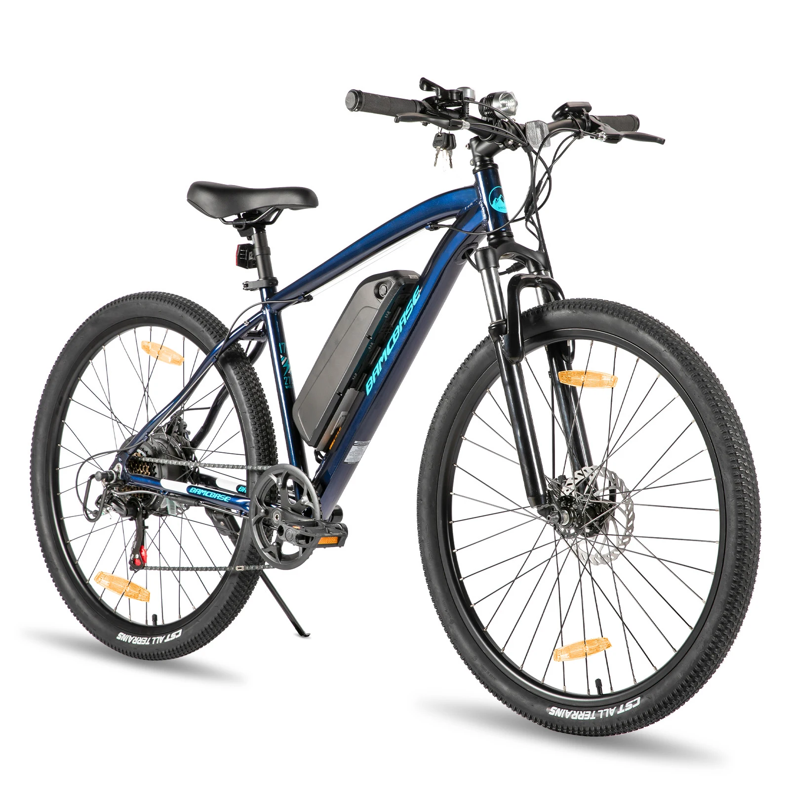 HILAND EHD903 Elektrofahrrad für Frauen Männer 27,5 Zoll 36V10.4Ah Batterie E-Mountainbike 250W Motor 7-Gang mit Scheibenbremsen