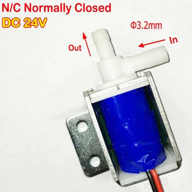 Mini Micro Solenoid Valve DC 24V Micro Electric Solenoid Valve  Mini  N/C Normally Closed Water Air Gas Valve Discouraged