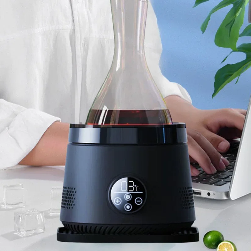 Electric Wine Decanter, Portable Wine Chiller, Countertop Beverage Chiller, Portable Outdoor Wine Chiller BK-DY01