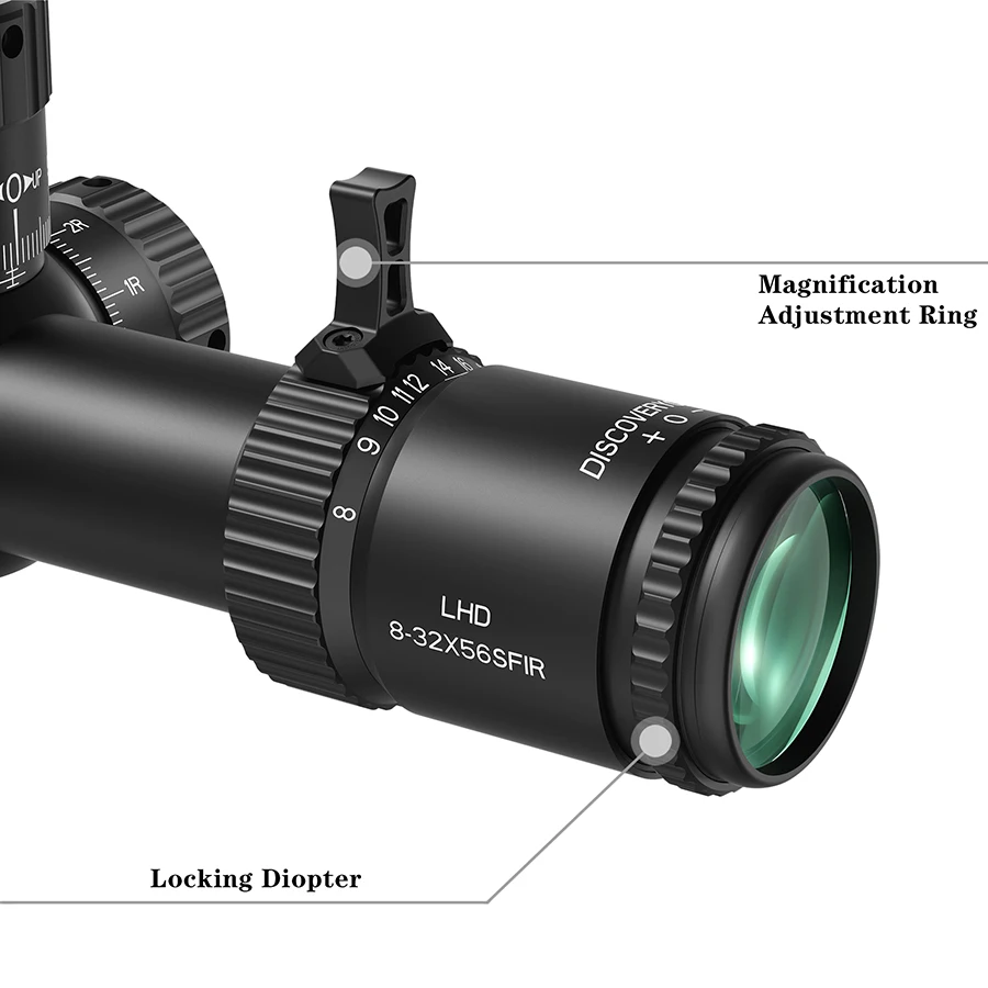 ديسكفري LHD 8-32X56SFIR FFP-Z Riflescope نطاقات تكتيكية مدمجة في الهواء الطلق بصريات الصيد بندقية قناص البصر