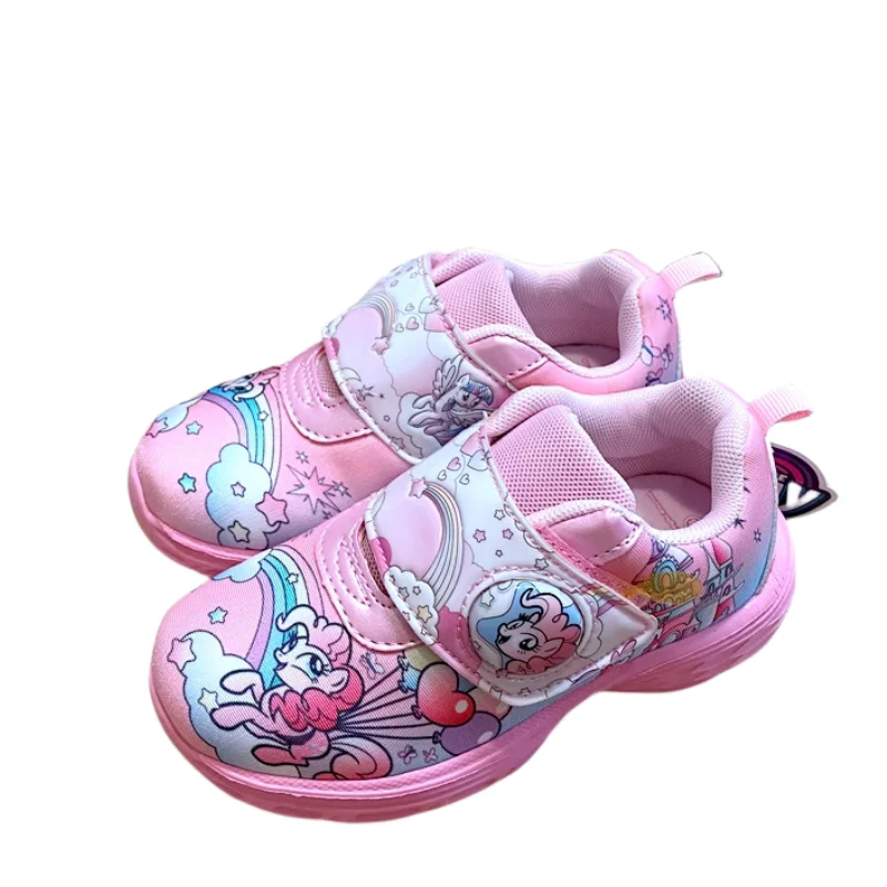 

My Little Pony Anime Peripheral Flashing Lights Girls Shoes Personalized Lightweight Breathable Soft Sole Sports Casual Shoes