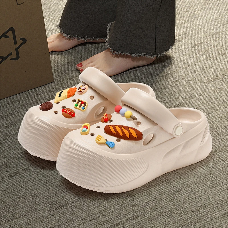 

BASATU Home Slippers Women Garden Clogs Shoes Men's Sandals Flip Flops Summer Outdoor Beach Slipper Waterproof Non Slip Sandals