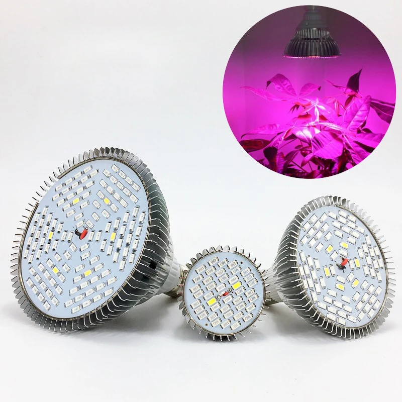 18 28 40 80 120 150LEDs Full Spectrum Led Grow Light E27 Red Blue UV IR Growing Lamp for Hydroponics Flowers Plants Vegetables