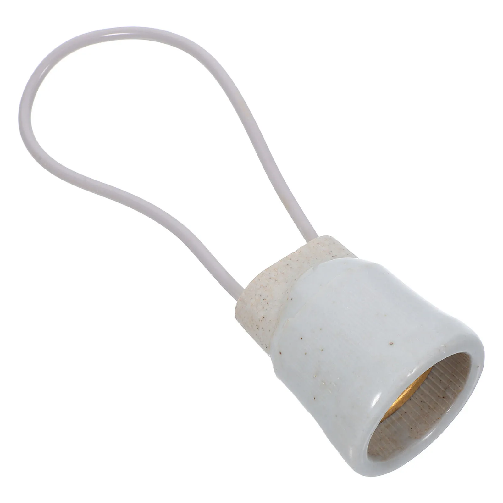 

Waterproof Ceramic Lamp Holder E27 Screw Socket with Thickened Base Porcelain Light Socket Rainproof Hanging Bulbs for Farm Home