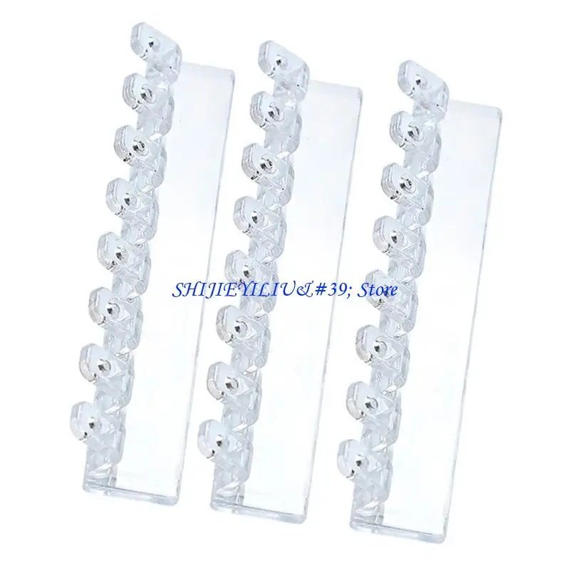 E21F 3pcs Jewelry Organizers Wall Mounted Necklace Holder For Earrings And Bangles