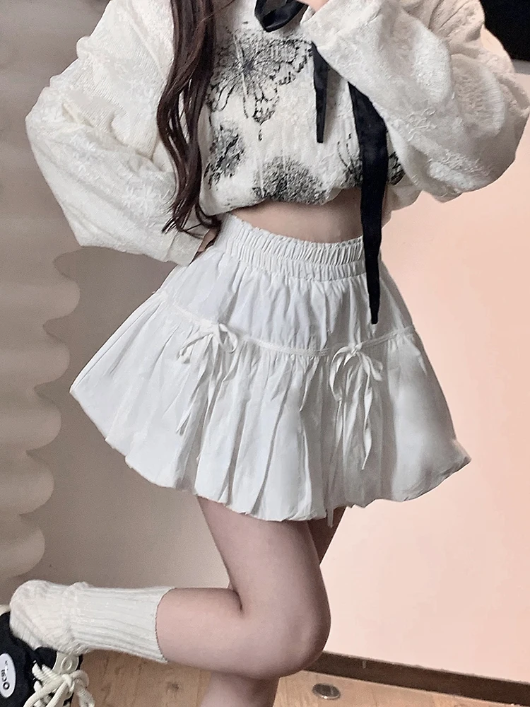 

Женская пышная юбка-фонарь Sweet Sle Knot Cloud с высокой талией, длиной миди, с эффектом объема, для повседневной носки