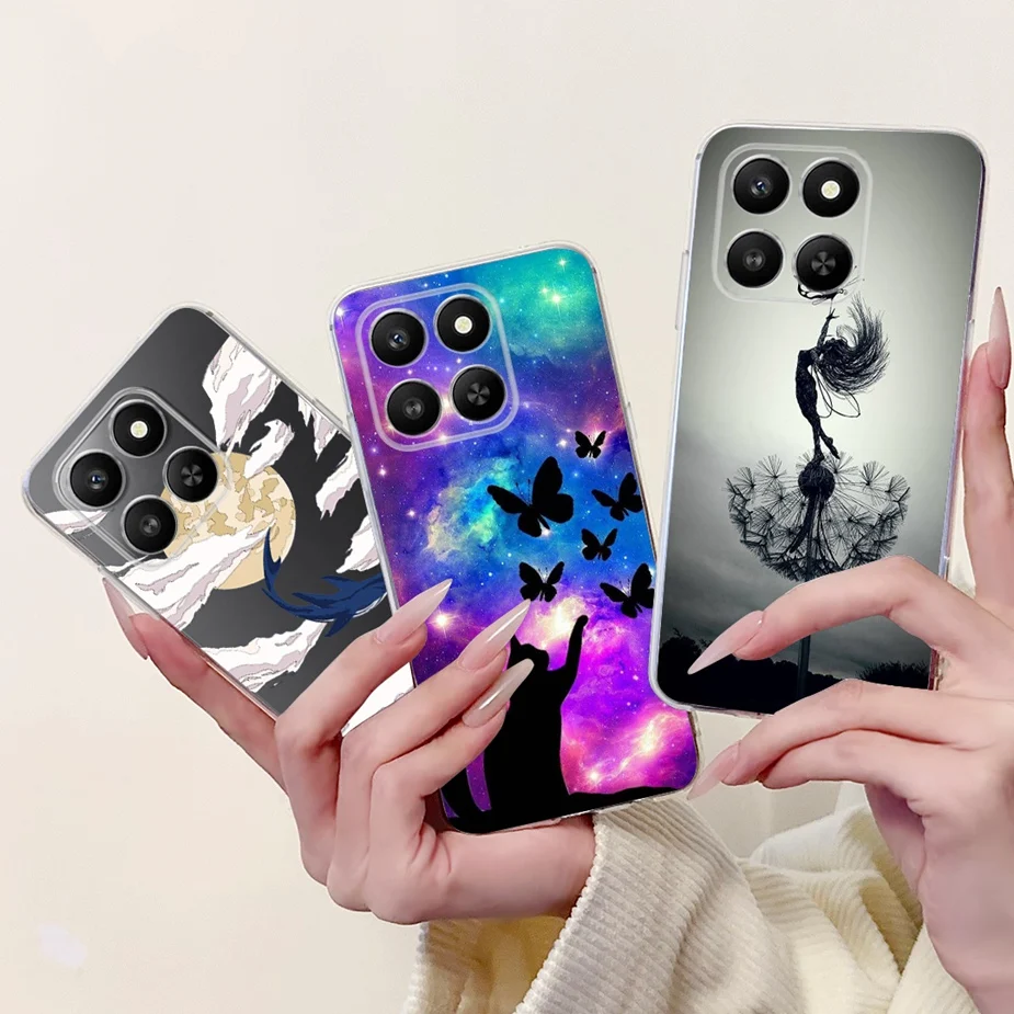 حافظة لهاتف Honor 400 الذكية 5G LGN-NX1 حافظة مطلية برسوم كارتونية لطيفة حافظة هاتف رفيعة لهاتف Honor X7d HonorX7d Honor400 Fundas الذكية
