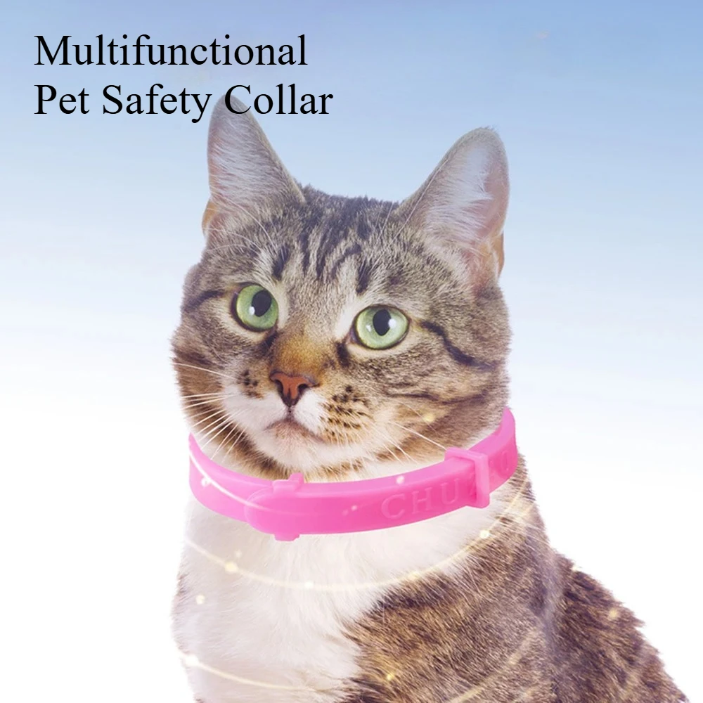 Multi Functional Pet Collars Cat Dog Collars Pet Protection Outdoor Adjustable Preventing Bites Pet Collar Long-term Protection
