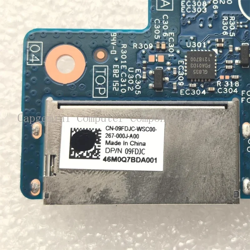 جديد USB الصوت RJ45 قارئ بطاقات IO مجلس DIS لديل Vostro 16 5630V5630 09FDJC