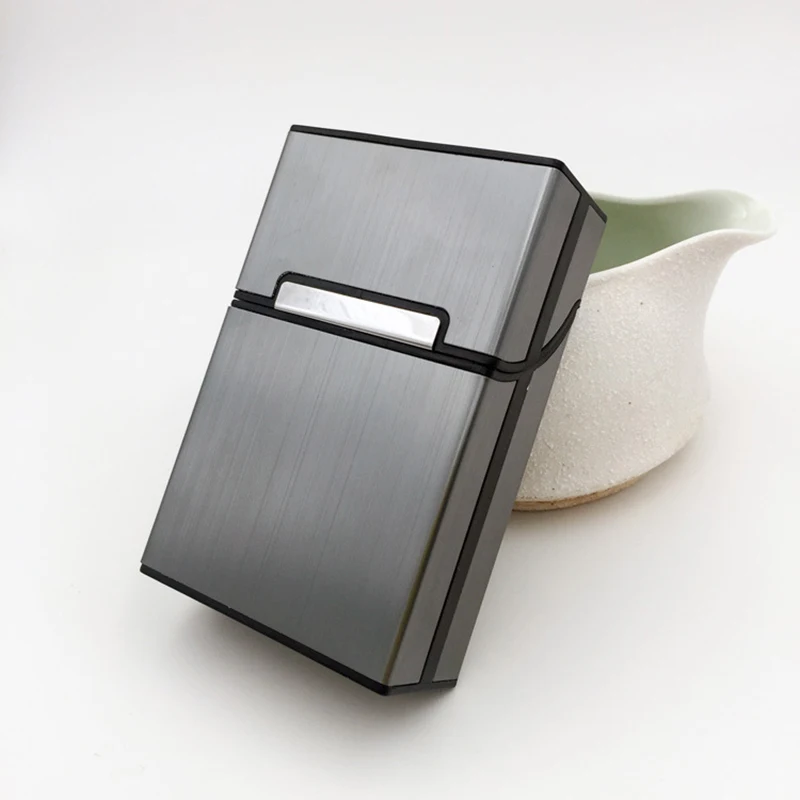 New Aluminum Alloy Cigarette Case Tobacco Holder Pocket Box Moisture-proof Storage Container Exquisite Accessories Gifts