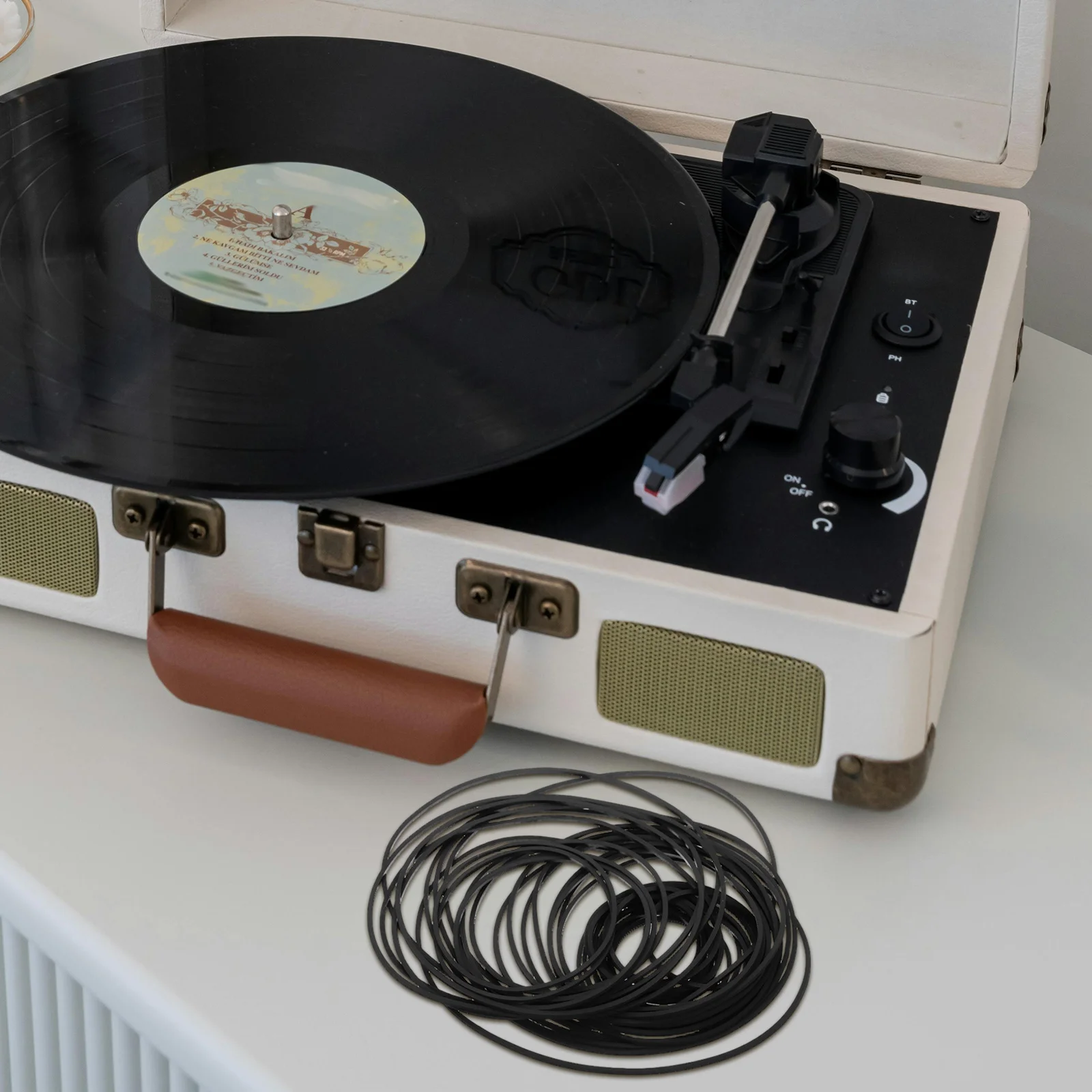 

50Pcs Cassette Recorder Belts Rubber Drive Belts for Tape Player Repair Maintenance Compatible with Dvd Cd Vcr Machines