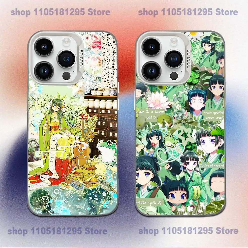 

A-Apothecary D-Diaries Maomao Phone Case For iPhone 17,16,15,14,13,12,11,XR,Mini,Pro,E,MAX White Candy Matte Shockproof Cover