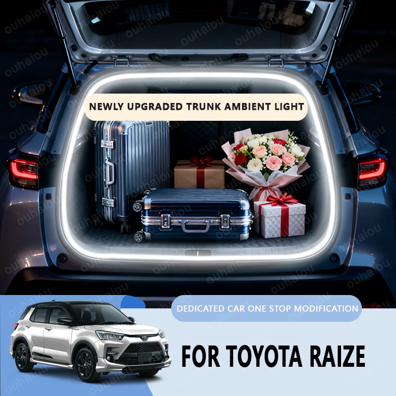 

For Toyota RAIZE trunk light modification light Atmosphere lights White warm white Rear Trunk LED Light Bar