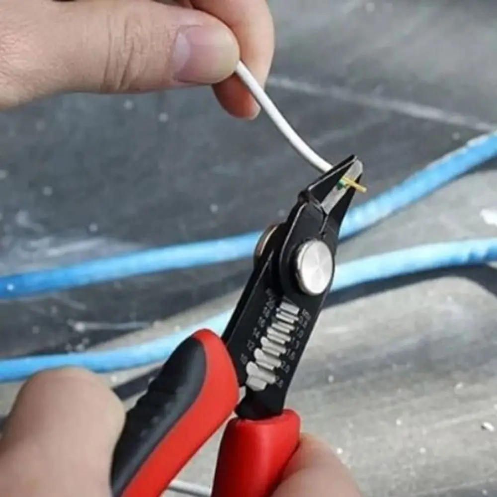 

High Carbon Steel Wire Stripper with Comfortable Grip Crimping Functionality Wire Cutting Pliers Efficient Wire Stripping