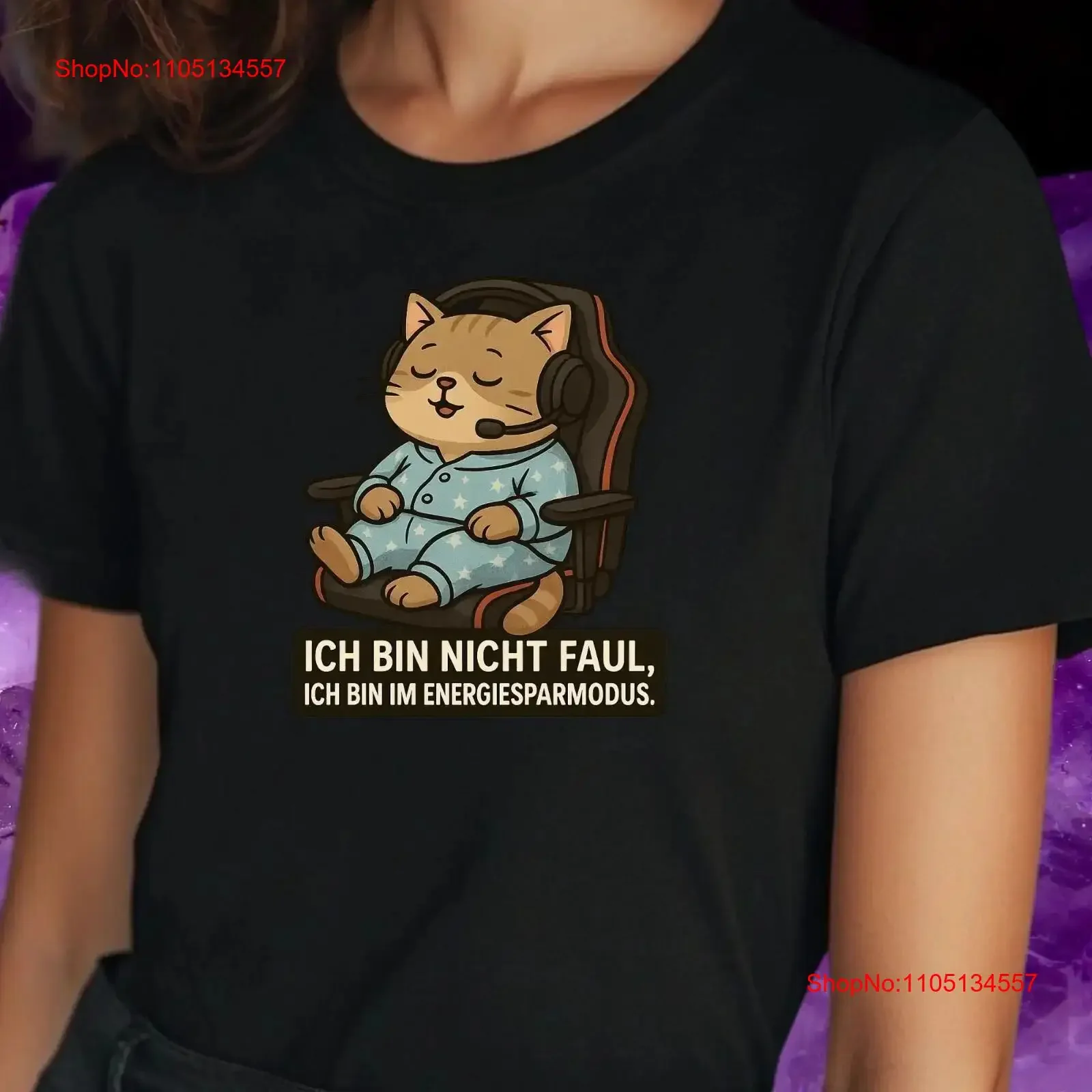 

Энергосберегающий режим, футболка с изображением кота, забавная игровая тема для сна со слоганом, винтажная стираная модная дышащая, растянутая, универсальная