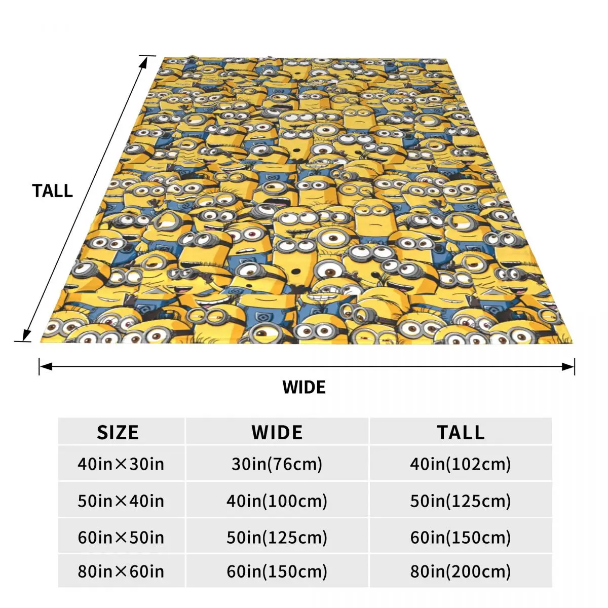 MINISO Minions HD พิมพ์ผ้าห่มอุ่นนุ่มนักเรียน Plush โยนผ้าห่มฮาโลวีนห้องนอน Flannel ผ้าคลุมเตียงโซฟาเตียง