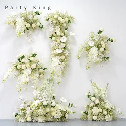 Baby's Breath Artificial Flowers Wedding Decoration Hanging Arch Row Background Home Decor Elegant Flower Arrangement for Events