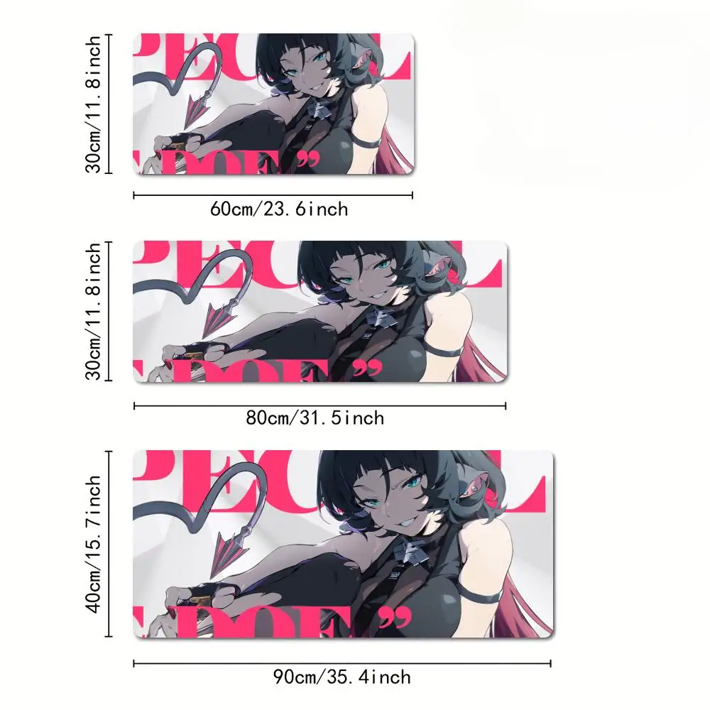 Zenless Zone Zero Mouse Pad ZZZERO ZZZ نيكول كوليدا ليكون إلين كورين كبير Kawaii مكتب الكمبيوتر المحمول لوحة المفاتيح الملحقات حصيرة مكتبية #4