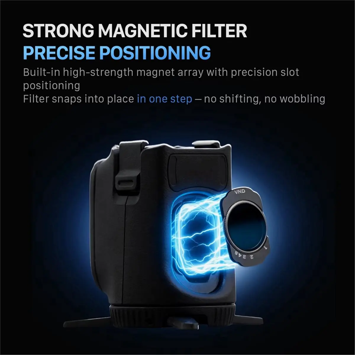 For Pocket 4 Pocket 3 Filter Storage Handle Grip & Triangular Bracket Set Expansion Accessories