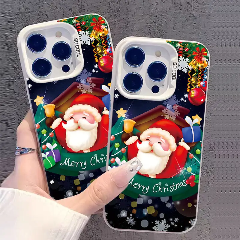 

Santa Claus Phone Case For iPhone 17 17AIR 17PROMAX 16 16e 15 Pro Max 14 11 13 Mini 12 XR 8 7 6 6S Plus X XS Cover