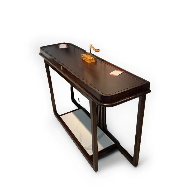 

New Chinese-style entrance table Ebony home end view table All solid wood decorative cabinet