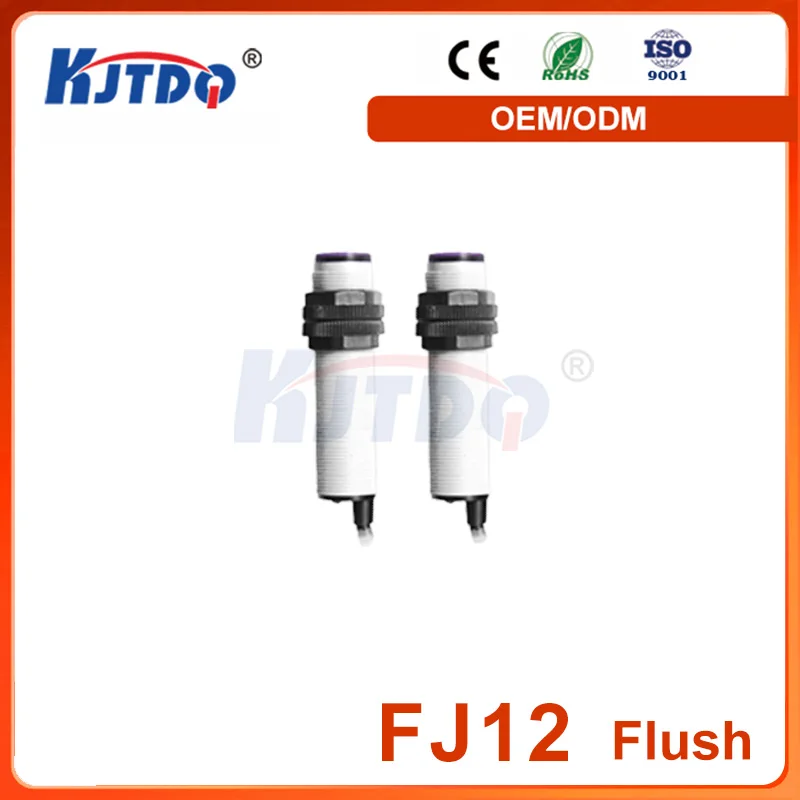 Fj12 IP67 NPN PNP Sn 4m 36V Through Beam Reflection Photoelectric Proximity Sensor with High Positioning Accuracy