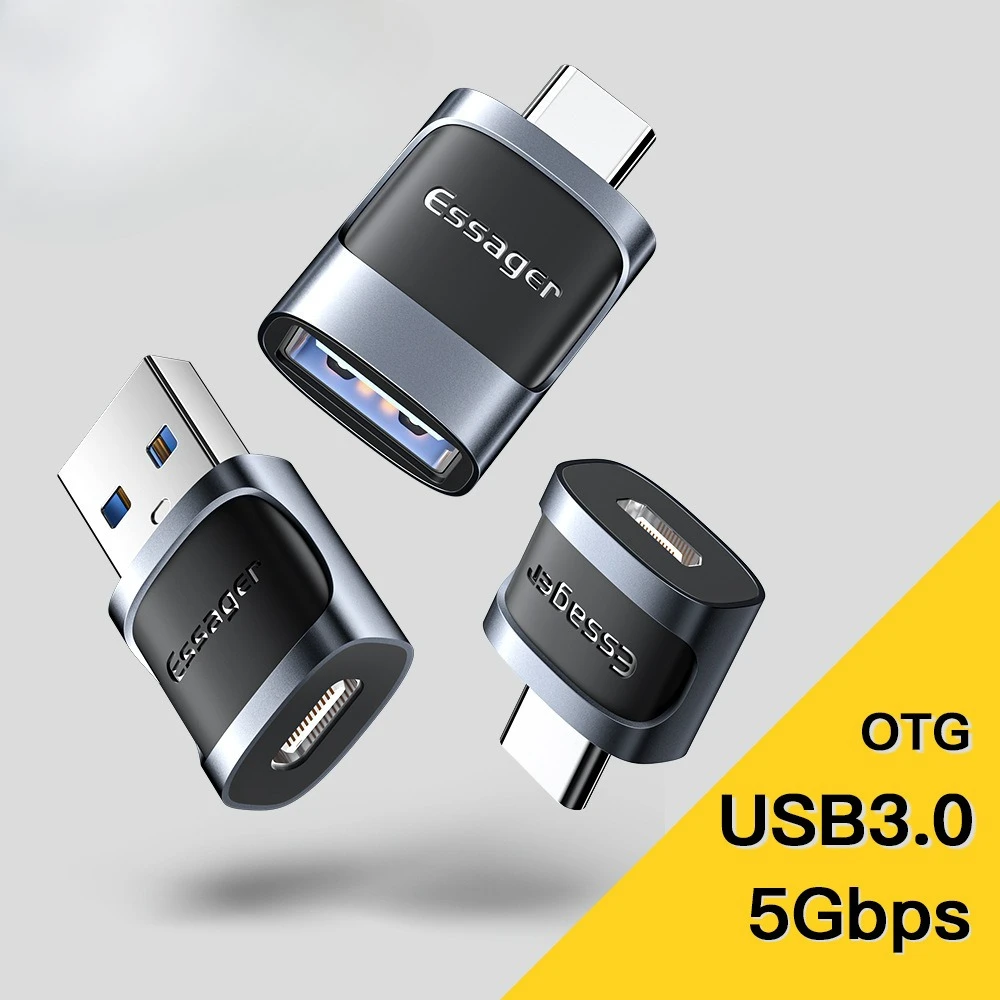 

3A In-vehicle Mobile Phone Charging Data Transmission Converter USB/Type C/PD/Micro Interface OTG Adapter Car Phone Accessories