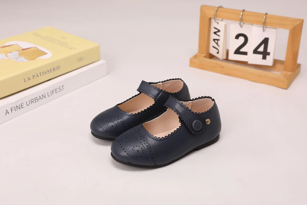 AS Kinderschuhe Marken-Kinderschuhe Baby Mädchen Lederschuhe Kleinkind Prinzessin Ballerinas Jungen Brogue Oxford Weiche Plateau Mary Jane Schuhe – Detail 35