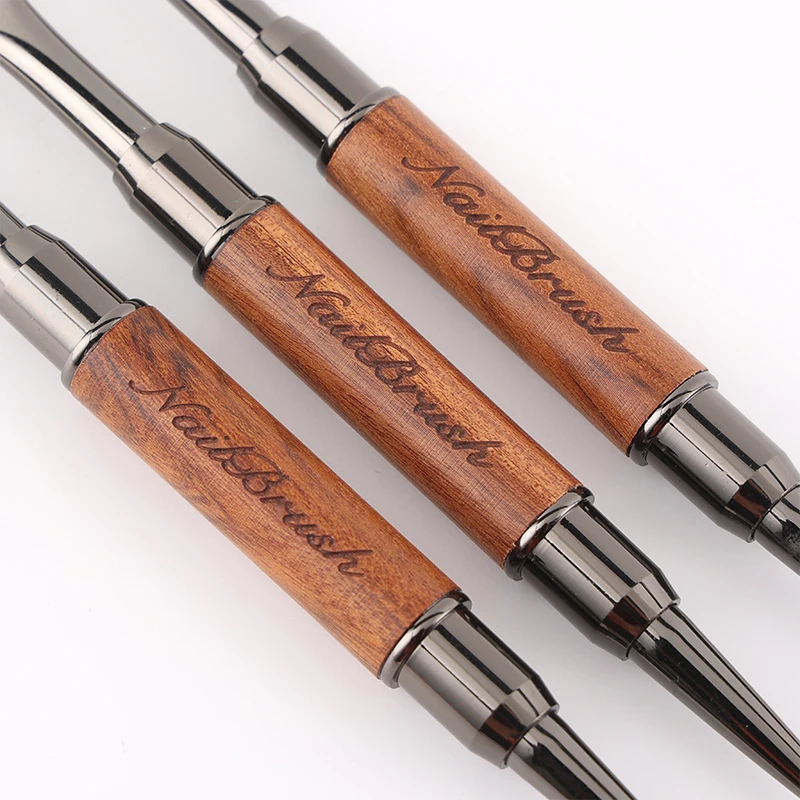 Sweet-Z-Juego de brochas para decoración de uñas, 3 uds., delineador de Gel UV, pluma de dibujo doble, pegamento suave, pluma de fototerapia, herramientas para uñas