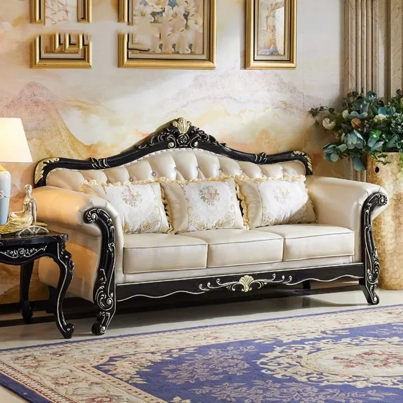 

Nordic Leather Sofas Arm Chair Designer Modern Lazzy Living Room Sofas Elegant Fancy European Sofy Do Salonu Home Furniture