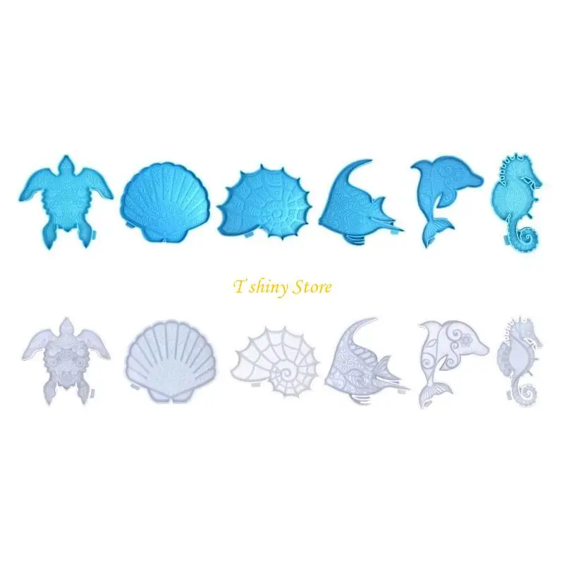

N58F Stereo Seahorse Epoxy Casting Mould for Wall Hanging Mount Decor DIY Crafts