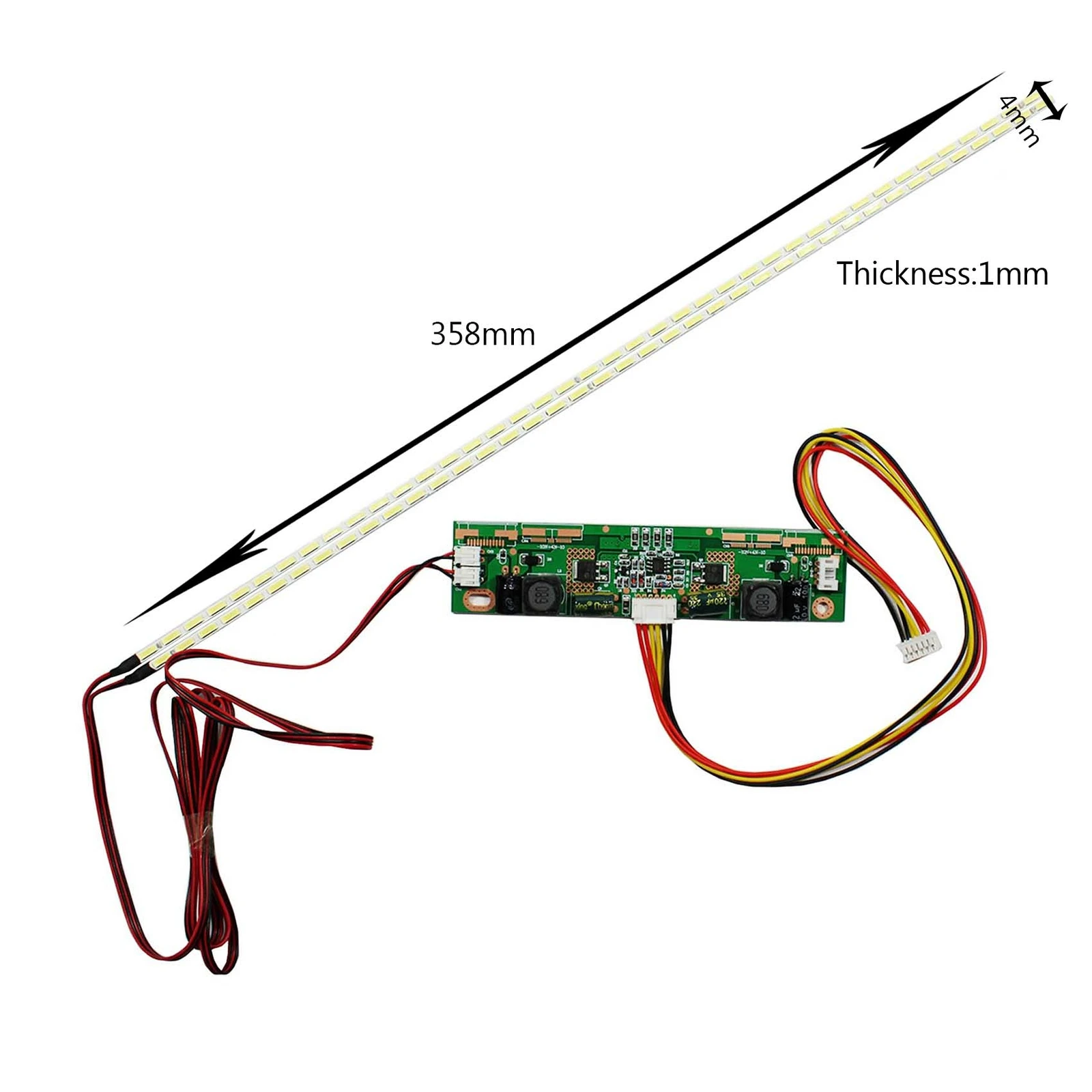 355mm LED Backlight Lamps strip Aluminum plate w/ Double-sided adhesive For 32 inch LCD Monitor High light