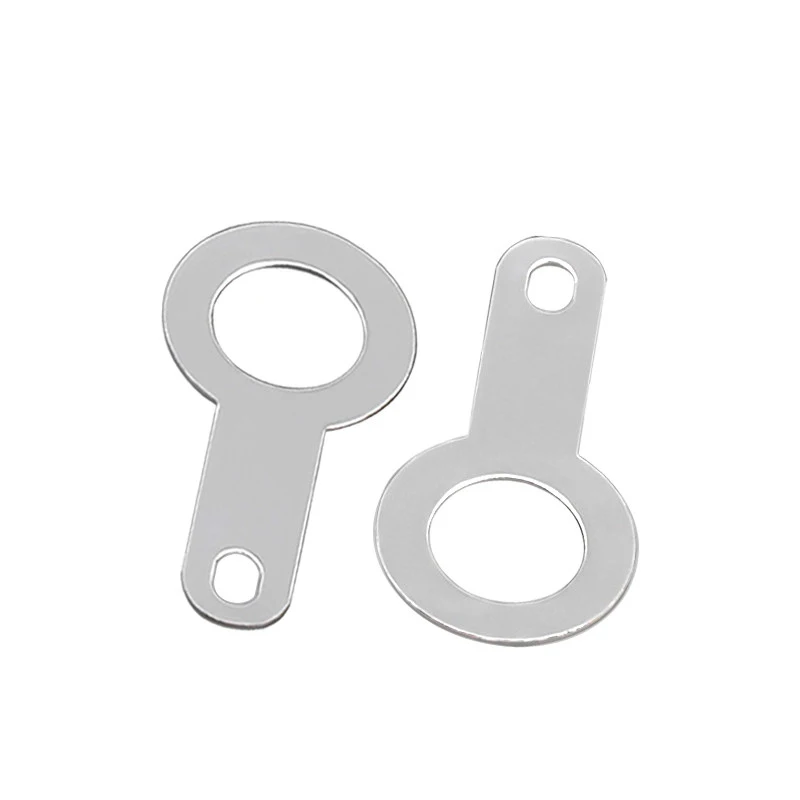 100Pcs Silver Plated Copper Single Head Soldering Terminal, M2.2/2.7/3.2-M8.2 Round Weld Washer Conductive Lug