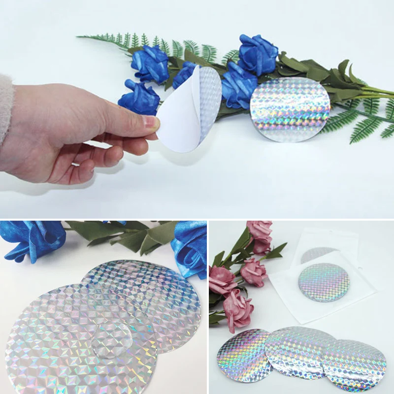 20pcs Bird Repellent Tape Reflective Anti Bird Scare Eflective Stick Tape Pigeon Thorn Spikes Net Fence Anti-Bird Device
