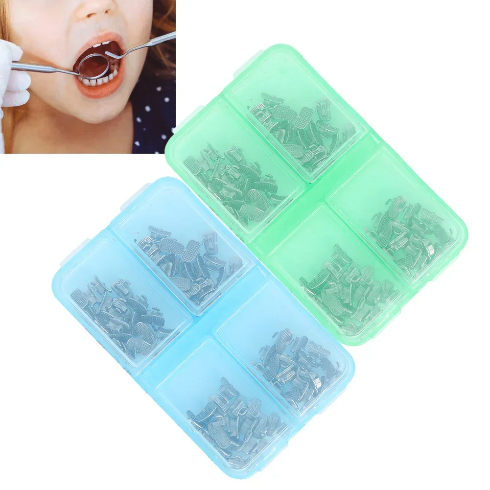 

80 Pcs Dental Buccal Tube 1st Molar Bonding Conv Dental Orthodontic Metal Supplies Roth/MBT Highly Polished Surfaces Tooth Care