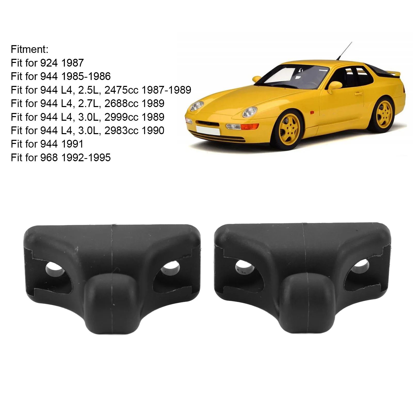 1 Pair Sun Visor Holder Clip 94473143900 Impact Proof Easy Installation Sun Visor Bracket Clip For 924 944 968