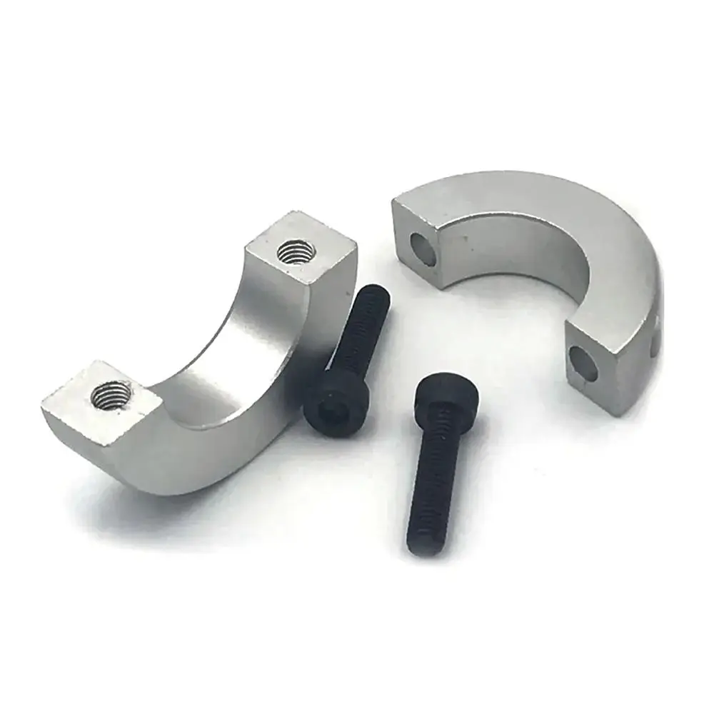 1Pcs Aluminum Alloy Fixed Locking Limit Ring 6-20mm Diameter Double Split Shaft Collar Separate Optical Axis with Screws